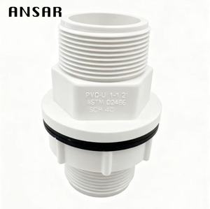 PVC SCH40 ASTM D2466 CONECTOR DE TANQUE DE AGUA ADAPTADOR DE TANQUE DE AGUA SIN FUGAS ANILLO EDPM 3/4 PULGADAS - Product Image 1