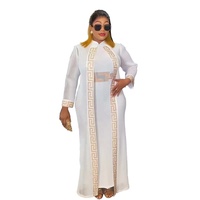 Robe marocaine innovante Robe longue turque gratuite un ensemble de deux pièces Robes traditionnelles africaines