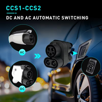 Adaptateur EV CCS1 à CCS2 Chargeur AC + DC CCS1 à CCS2 Type1 à Type2 Convient à l'adaptateur de charge rapide New Energy Vehicle