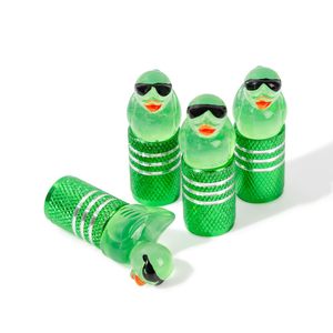 Capuchons de valve en forme de canard, en alliage d'aluminium vert, pour mise à niveau et modernisation, 11x17mm - Product Image 1