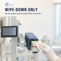 Nouvelle machine de marquage laser CNC CO2 volante pour codes-barres sur carton, refroidie par air, EZ CAD avec prise en charge DXF/AI/DWG/DST, garantie 1 an