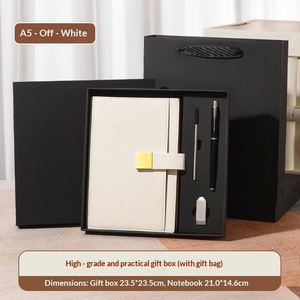 Wholesale A5 Leather Journal <b>Diary</b> <b>Notebook</b> Set Customized Logo Color Embossed Printing Exquisite Gift Box Promotional Gift - Product Image 2