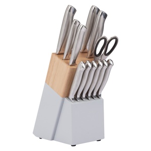 High Carbon Stainless Steel Kitchen <b>Knives</b> Chef <b>Knife</b> <b>Set</b> <b>Sharp</b> Blade Kitchen <b>Knife</b> <b>Set</b> with Wooden Block - Product Image 1