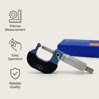 Micromètre externe industriel de haute précision 0,01 mm, outil de mesure avec pointes en carbure pour le travail des métaux et l'ingénierie mécanique