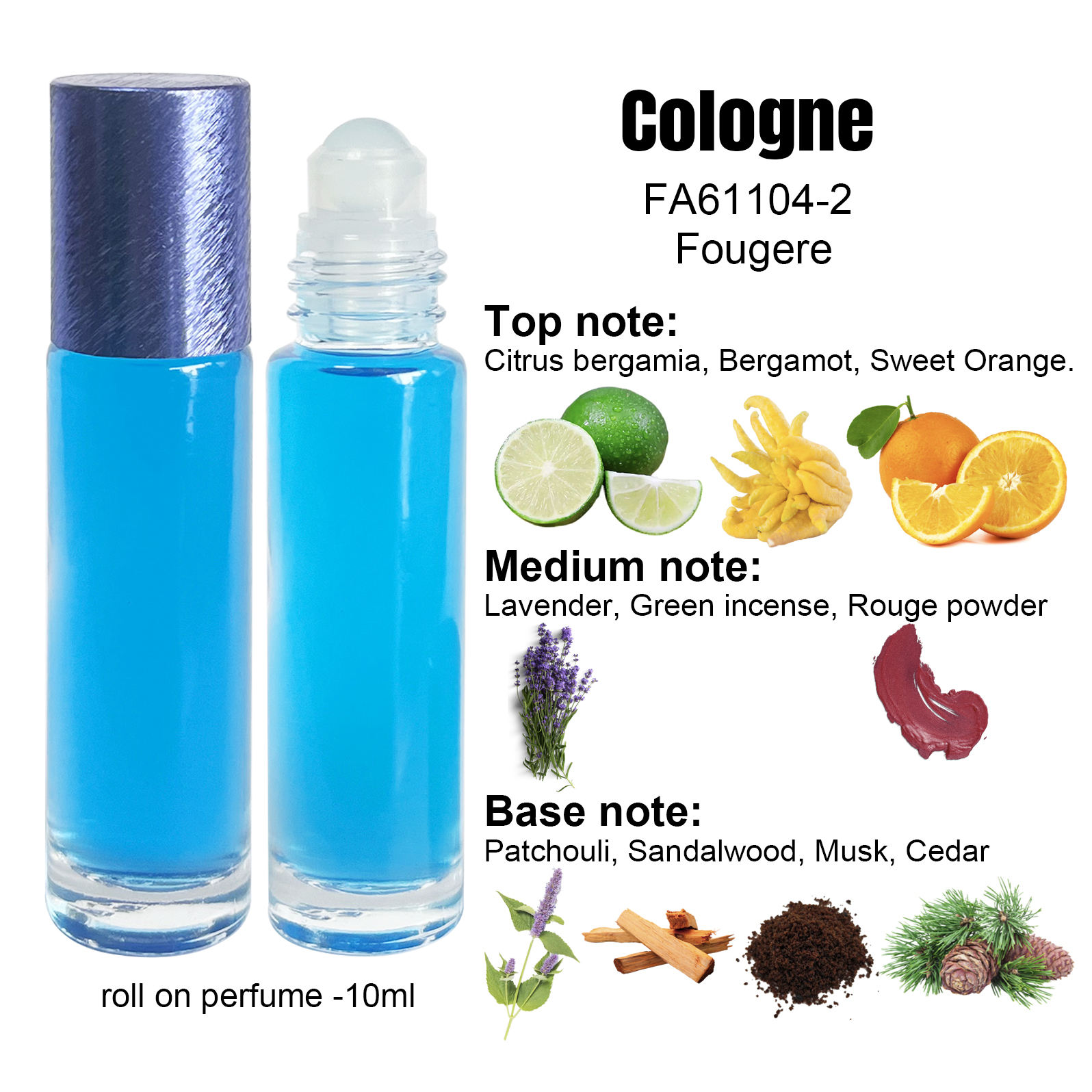 Cologne roll on-10ml