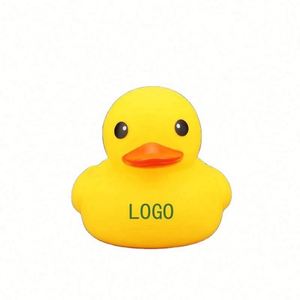 เป็ดยางขนาดเล็กพร้อมโลโก้และรูปร่างของเล่นลอยน้ำมีเสียงเป็ดของขวัญส่งเสริมการขาย - Product Image 1