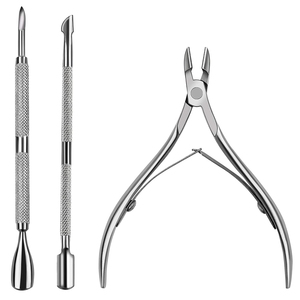 Kit professionnel de soins des ongles à prix de gros – Repousse-cuticules et pinces multicolores arc-en-ciel de haute qualité - Product Image 2