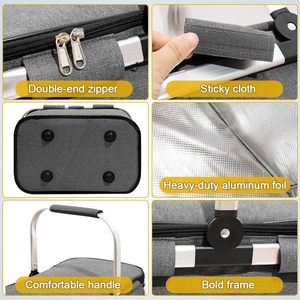 Sac de pique-nique isotherme créatif personnalisé avec fermeture éclair, idéal pour la conservation des aliments, vente en gros usine - Product Image 5
