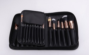 กระเป๋าใส่แปรงแต่งหน้าแบบพกพา 32 ช่อง ความจุขนาดใหญ่ ทำจากหนัง PU สีดำ สำหรับเก็บแปรงคอนซีลเลอร์และแปรงแต่งหน้า - Product Image 6