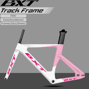 Telaio BXT in carbonio per bici da pista, telaio in fibra BSA per bici da corsa, telaio per bici a scatto fisso 120*9mm con forcellino posteriore, ricambi per biciclette - Product Image 2