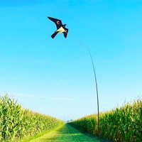 Perche télescopique de 4m de haute qualité Hawk Kite Bird Scarer Repulsif dissuasif