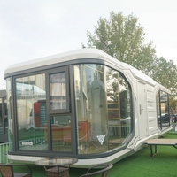 Maison préfabriquée modulaire, maison capsule mobile personnalisée, design moderne, insonorisée, imperméable, ignifuge, 20 40FT, bureau de luxe
