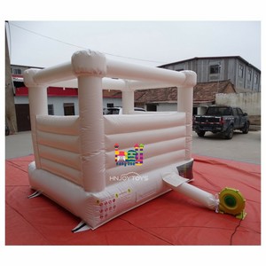 Château gonflable <span class=keywords><strong>pas</strong></span> <span class=keywords><strong>cher</strong></span> pour fête de <span class=keywords><strong>mariage</strong></span>, anniversaire, pastel, saut, adultes, enfants, blanc, 13x13 pieds, installation facile pour événement - Product Image 6