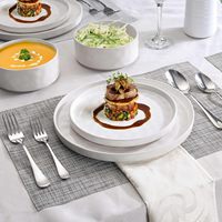 Ensemble de 12 assiettes et bols en céramique sans plomb, compatibles micro-ondes, série Ocean, design moderne minimaliste, vaisselle de cuisine
