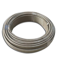 Selang Hidrolik SAE 100 R14 Tabung PTFE Selang Anyaman Baja Tahan Karat 304 Tersedia Pemotongan Selang Suhu -54 204C Merek Xinchi I.D.