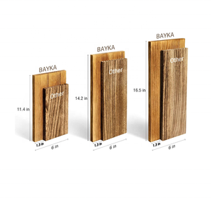 Mensole Galleggianti da <span class=keywords><strong>Parete</strong></span> 3 Pezzi in Legno Antico Convertibile, Scaffale in Legno Massello per Soggiorno, Ingresso, Supermercato - Product Image 2