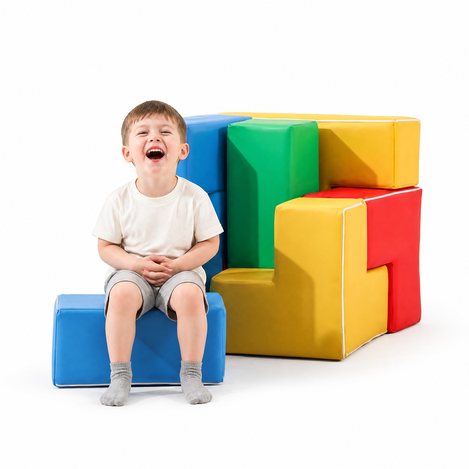 Toddler Foam Building Blocks 60cm Big Soft Stacking Cubes Kids ...