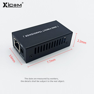 ตัวรับส่งสัญญาณไฟเบอร์ออปติก XICOM รุ่นมินิ LC โหมดเดี่ยว ระยะ 20 กม. พอร์ต RJ45 ใช้พลังงาน DC 5V - Product Image 1
