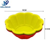 Moules à savon et à gâteaux en silicone en forme de fleur, sans BPA, résistants à la chaleur, de qualité alimentaire, couleur personnalisée, pour boulangeries et pâtisseries