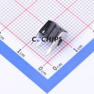 TC-6615-5-260G Tactile Switch Bent Lead Through Hole-4P,6x6mm Switch Single Pole Single Throw Round Button 2.6N Right Angle - Product Image 2