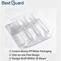 Plateau de support fixe personnalisé pour flacon pulvérisateur de brume faciale, emballage d'expédition pour flacon pulvérisateur de soin de la peau