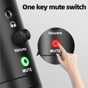 Micrófono condensador USB profesional A9 para cancelación de ruido para grabaciones de estudio de voz en off y podcasts - Product Image 3