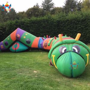 Túnel Inflable Divertido de Oruga para Niños, Túnel Infantil para Gatear con Logotipo Personalizado Impreso, Tamaño 15*2.4*3.6m para Niños - Product Image 4
