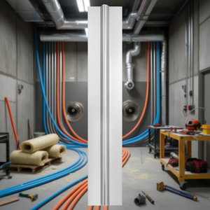 Placa de transferencia de calor de aluminio de 2 pies y 1/2 pulgadas diseñada para tuberías PEX, equipo de calefacción radiante, paquete de 200 - Product Image 2