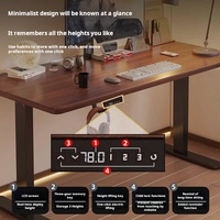 Mesa Elevadora Eléctrica de Madera Sólida para Oficina en Casa, Mesa de Juego Ajustable en Altura