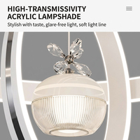 Luminaire suspendu pour restaurant, en fer, moderne, simple, lumière LED blanc chaud, ampoule tendance en forme de pomme, taille moyenne, pour salon
