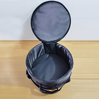 Custom Logo Round Drum Bag Waterproof Oxford Fabric Padded Case for Percussion Instruments Multi-size Factory Direct