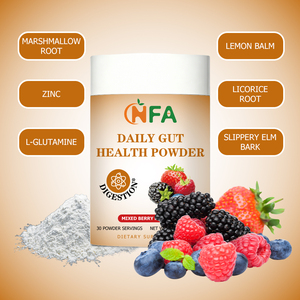 Polvo de Alta Calidad para la Salud Intestinal Diaria con L-Glutamina, Detox, Probióticos, Sabor a Bayas Mixtas - Product Image 3