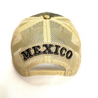 Gorra de malla Fitspi con bordado de México para hombre, gorra de béisbol de talla grande con circunferencia de cabeza profunda, sombrero de sol americano para exteriores