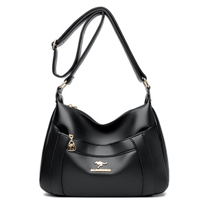 Sacs à bandoulière décontractés multi-poches pour femmes, sacs à main et sacs à bandoulière en cuir souple de haute qualité, sacs pour femmes - Product Image 1