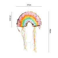 Colorful Child Party Favors Decorations Mini Rainbow Pinata Fillers Toys Paper Reusable Wholesale Birthday Baby Shower Festiva