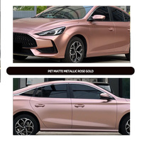 Film de protection automobile en or rose électrique 1,52x18m, vinyle PVC de haute qualité changeant de couleur, vente chaude