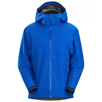 Veste de sport d'extérieur unisexe toutes saisons en tissu enduit imperméable, coupe-vent, respirante, à capuche et col montant, avec fermeture éclair