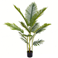 Großhandel Hochzeitsdekoration Künstliche Areca-Palme Plastik-Kunstpflanzen Dekorationen für Zuhause Restaurant Büro