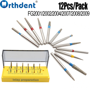 Juego de fresas dentales de diamante FG de 6/8/12 piezas, brocas de <span class=keywords><strong>esmeril</strong></span> de alta velocidad para renovación dental, instrumento para dentista - Product Image 4