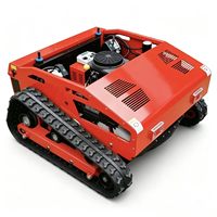 Robot tondeuse sans fil pour l'entretien des jardins, facile à utiliser, tondeuse à gazon télécommandée, tout-terrain sur chenilles