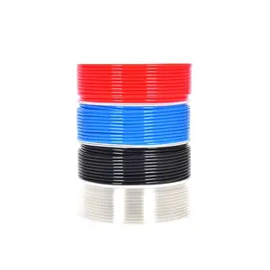 Outside diameter 4mm inside diameter 2.5mm PU4*2.5 pneumatic high temperature pu hose tube for air red blue black transparent