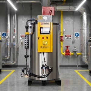 Caldera Industrial de Vapor de <span class=keywords><strong>Gas</strong></span> Natural, Vertical, de Tubos de Agua, Automática, de Baja Presión, con Seguridad, Ahorro de Energía, Eléctrica - Product Image 1