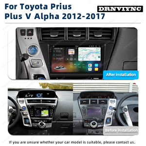 <span class=keywords><strong>Android</strong></span> 13 QLED 2K Écran 2DIN GPS Navigation Autoradio Lecteur DVD de voiture pour Toyota <span class=keywords><strong>Prius</strong></span> <span class=keywords><strong>Plus</strong></span> V Alpha 2012-2017 Autoradio - Product Image 3