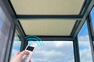 Stores occultants cellulaires en nid d'abeille motorisés électriques ZSTARR à isolation thermique 100% occultants <span class=keywords><strong>pour</strong></span> véranda et serre - Product Image 4