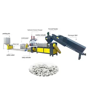 Automatic waste plastic recycling pelletizing machine recycle plastic pelletizing machine plastic recycling extruder machine