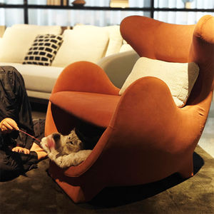 أريكة استرخاء منتفخة بطبقتين الأكثر مبيعًا، أثاث حيوانات أليفة فاخر ومبتكر وقابل للتخصيص للبيع بالجملة من المصنع مباشرةً، سرير للقطط - Product Image 4