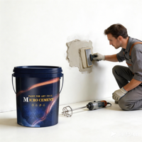 Revestimiento Líquido de Microcemento Impermeable con Resina Polimérica para Pisos de Vestíbulos de Hoteles y Paredes de Tiendas Minoristas