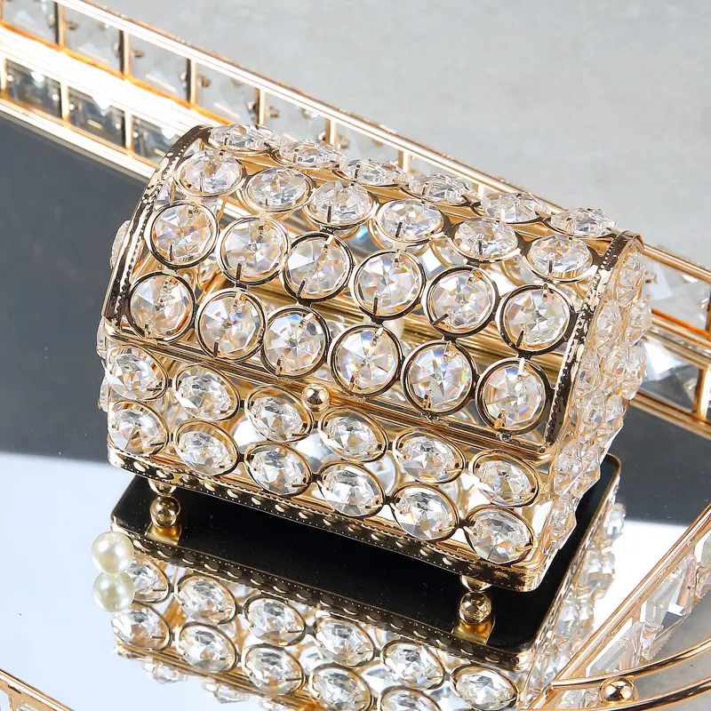 luxurious princess crystal jewelry box