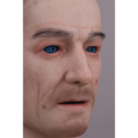 Masques de fête en silicone, masque intégral de vieil homme, masque de fête d'Halloween, masques de visage réalistes de vieil homme