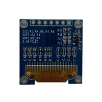 0.96 modul layar tampilan PCB OLED kecil 128x64 Antarmuka seri I2C IIC 7PIN PCBA untuk perangkat e-paper